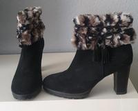 Stiefeletten Caprice 39 Leder schwarz fake fell Dortmund - Innenstadt-West Vorschau