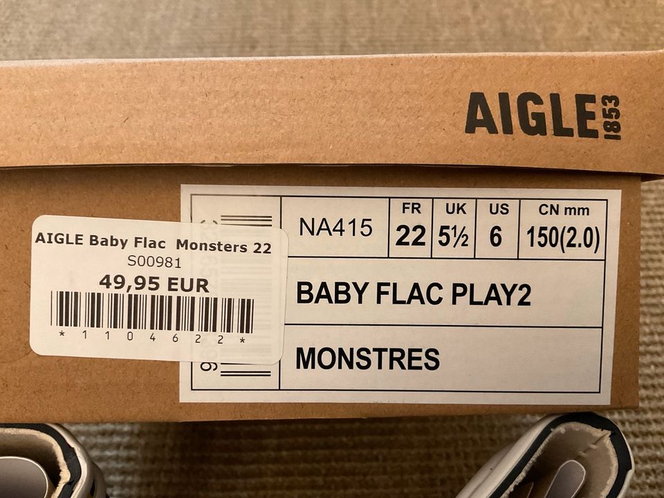 NEU! Aigle Baby Flac play2 monstres Gr. 22, Gummistiefel in Berlin