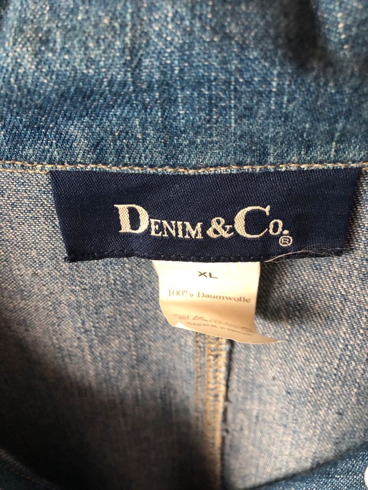 Denim & Co Jeans- Jacke- Bluse, Gr. XL in Gremmendorf