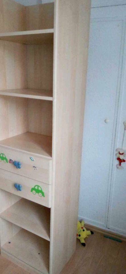 Kleiderschrank Kinderzimmer Schrank Regal Bücherregal blau weiß in Köln