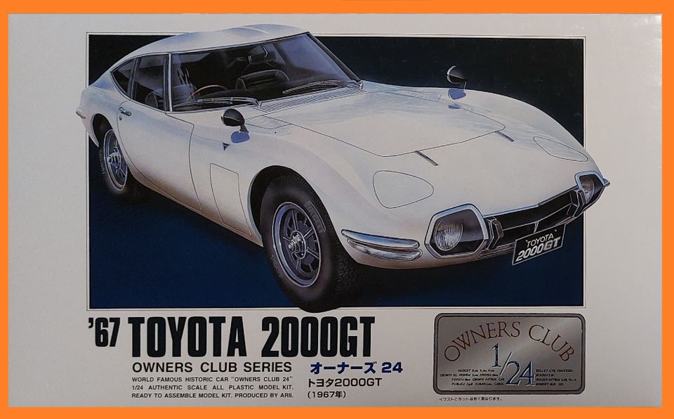 67`er Toyota 2000Gt 1:24 Arii 'Owners Club Series' MEGA RARITÄT in Mettmann