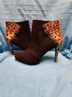 Damenschuhe Steifelette getigert/schwarz Hessen - Baunatal Vorschau