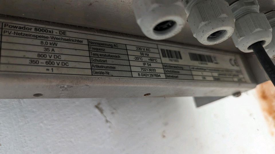 Wechselrichter 8 KWP in Altenau