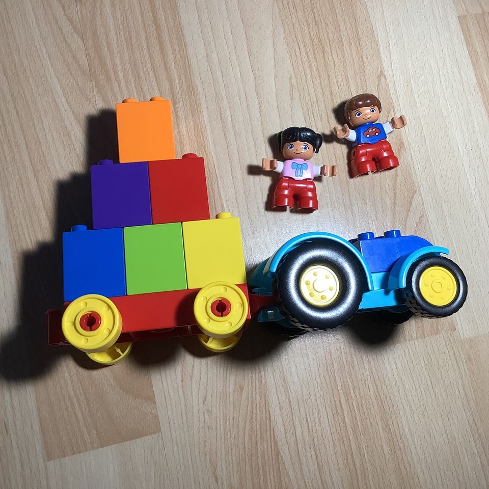 LEGO Duplo Set Traktor Obst Früchte Kinder Bausteine in Bobenheim-Roxheim