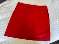 Red Faux Leather Mini Skirt - Topshop (EU 36) Hessen - Darmstadt Vorschau