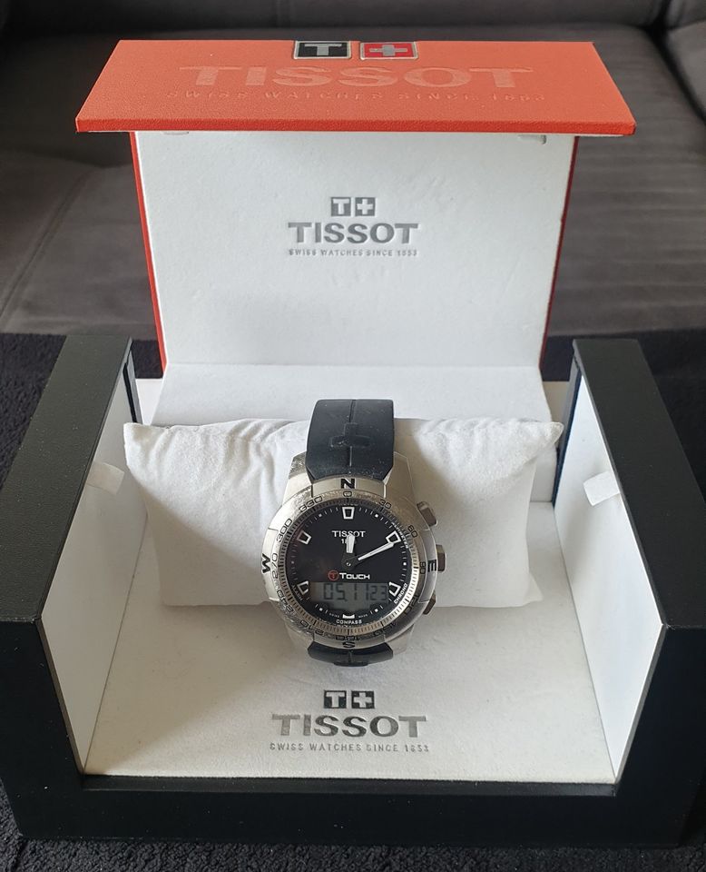 TISSOT T-Touch II Edelstahl mit Kautschuk-Armband schwarz in München