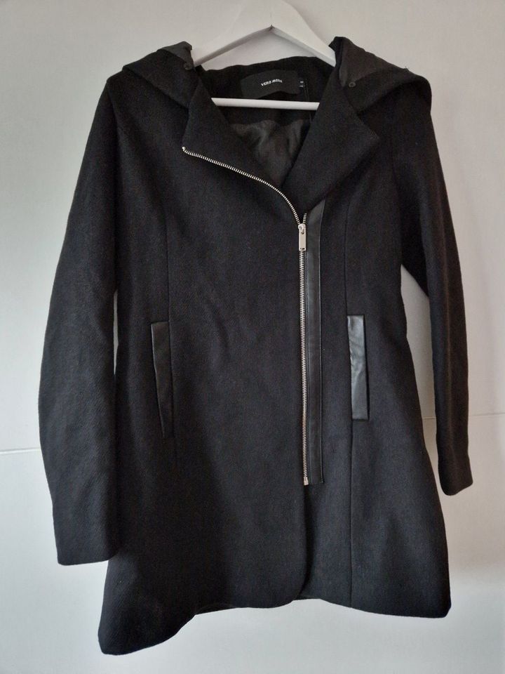 Damen Mantel, Vero Moda, Schwarz, XS, neu, Fellkragen, Jacke in Recklinghausen