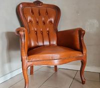 Sessel Chesterfield braun Leder Rokoko antik Deko Nordrhein-Westfalen - Hagen Vorschau