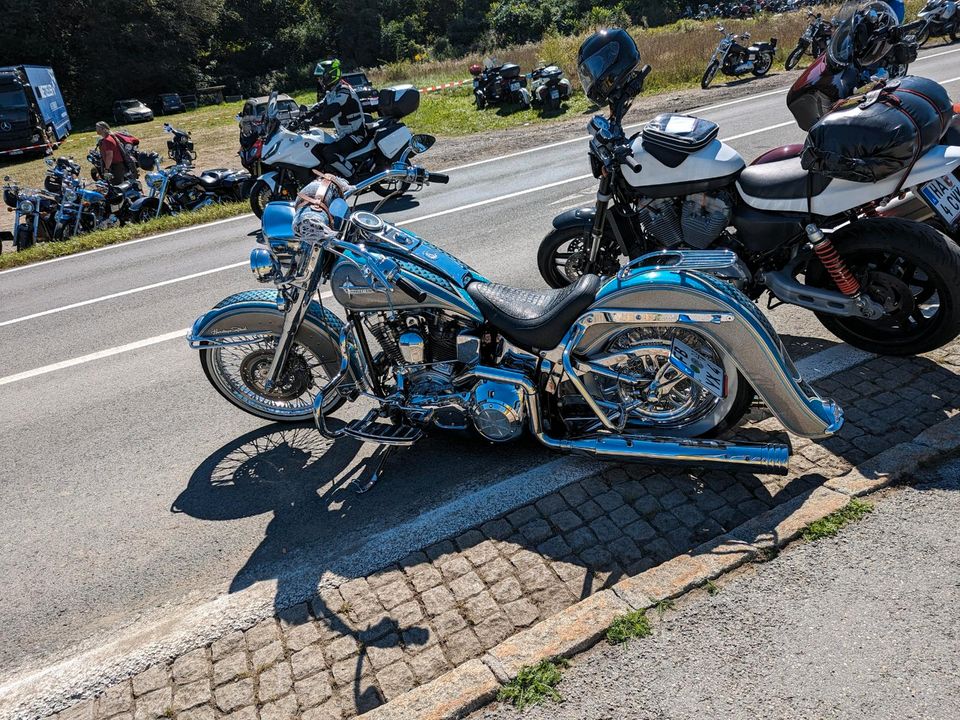 Harley Softail Chicano Mexican S&S 112cui Airride Klappenauspuff in Frankfurt am Main