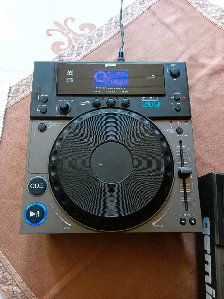 Gemini CDJ 203 CD Player 2 Stück Pitchbar DJ in Melle