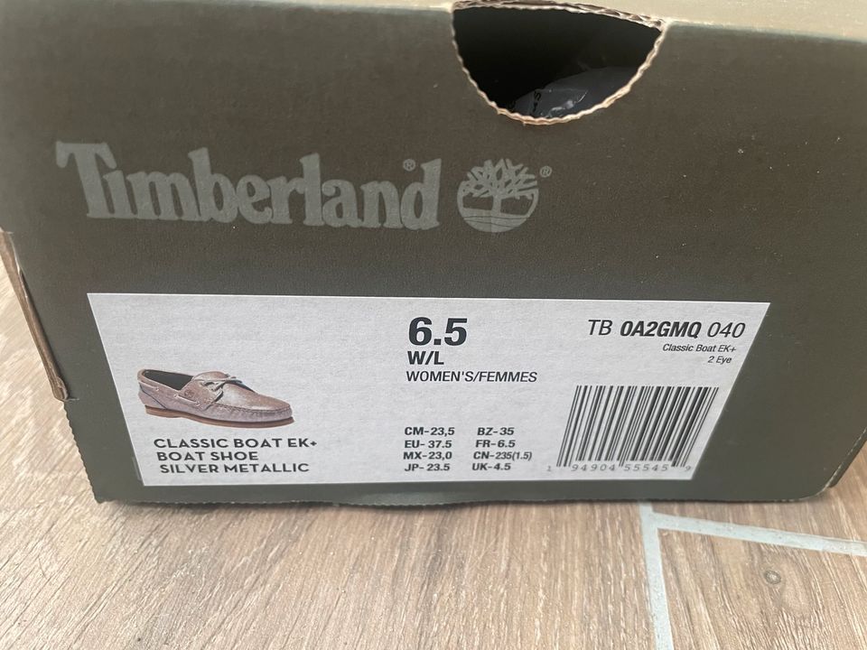 Timberland classic Boot Schuhe 6.5 37,5 Silver metallic Neu in Geesthacht