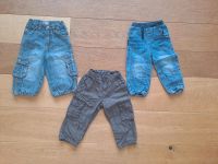 3 Hosen Jeans Stoffhose Größe 80 Paket Nordrhein-Westfalen - Wiehl Vorschau