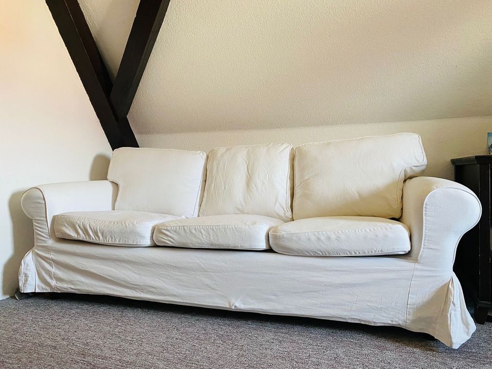 Ikea  Ektorp 3er Couch weiß inklusive Kissen in Dresden