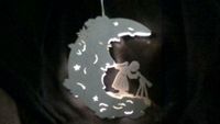 Beleuchtetes Fensterbild Mann im Mond Sachsen - Kamenz Vorschau