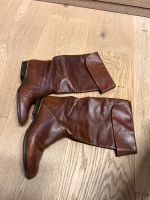 Leder Stiefel Damen braun Nappa 100% Gr 37 Karneval? Nordrhein-Westfalen - Brühl Vorschau