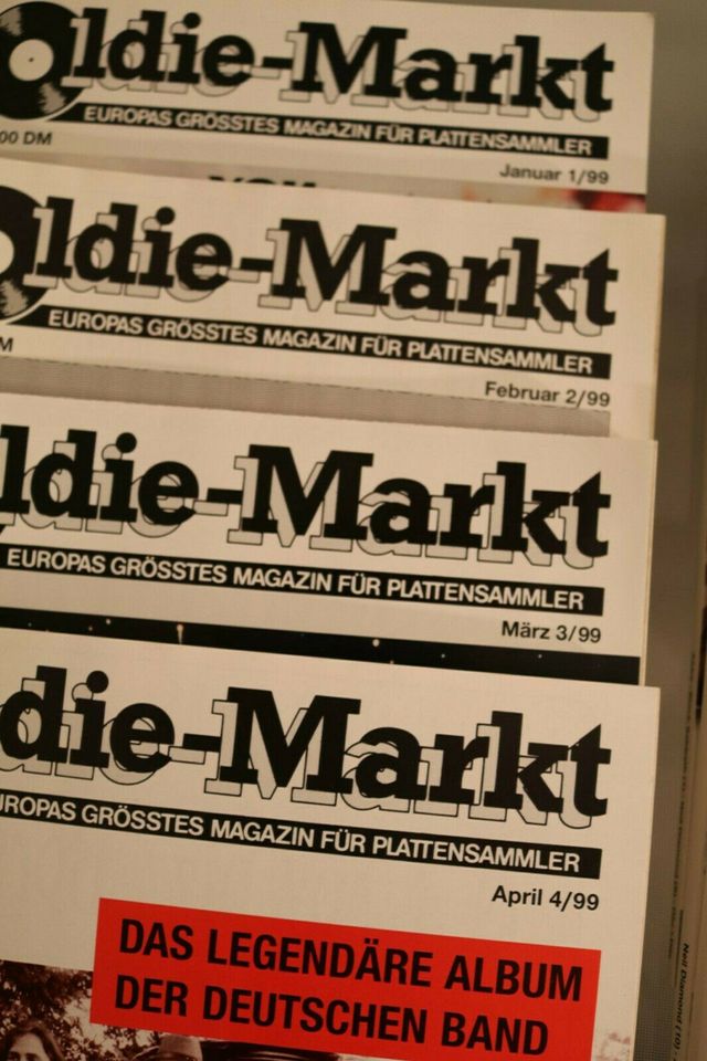 12 Hefte Oldie Markt 1999 PLATTENSAMMLER MAGAZIN Schallplatten in Gröbenzell