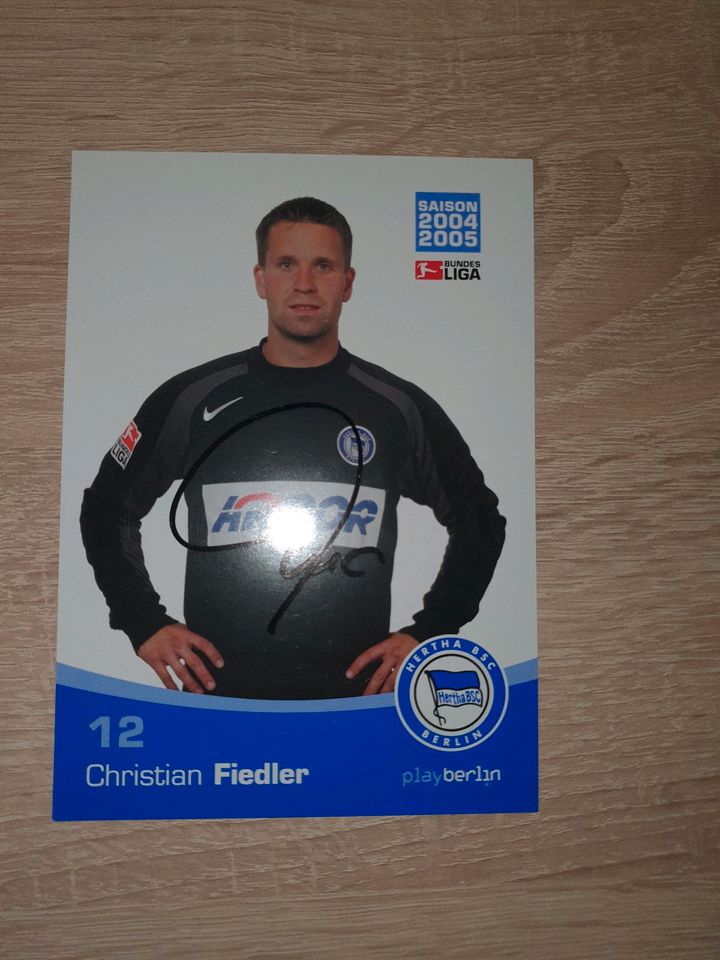 Autogramm Hertha BSC - Christian Fiedler in Berlin