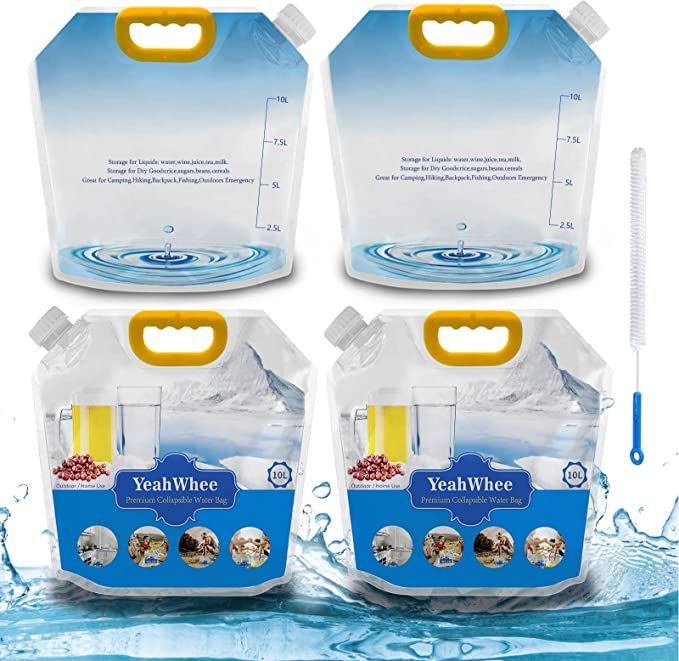 Wasserkanister Faltbar 3Stk 10L Faltkanister Tragbarer Wassersack