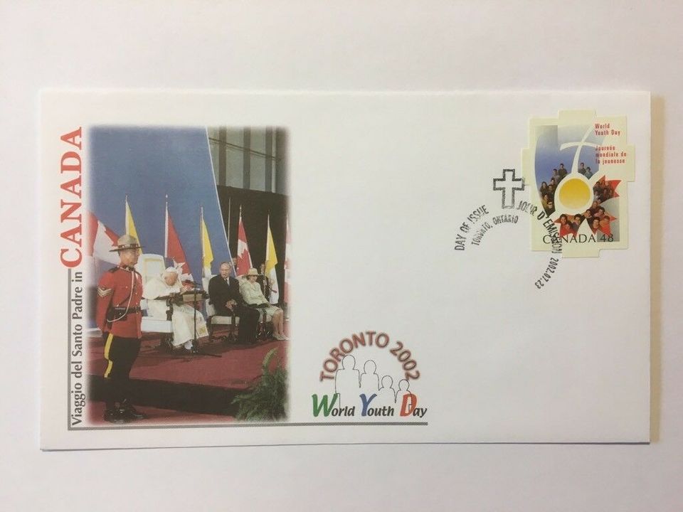 FDC ETB: Ersttagsbriefe Papst Johannes Paul II in Hamburg