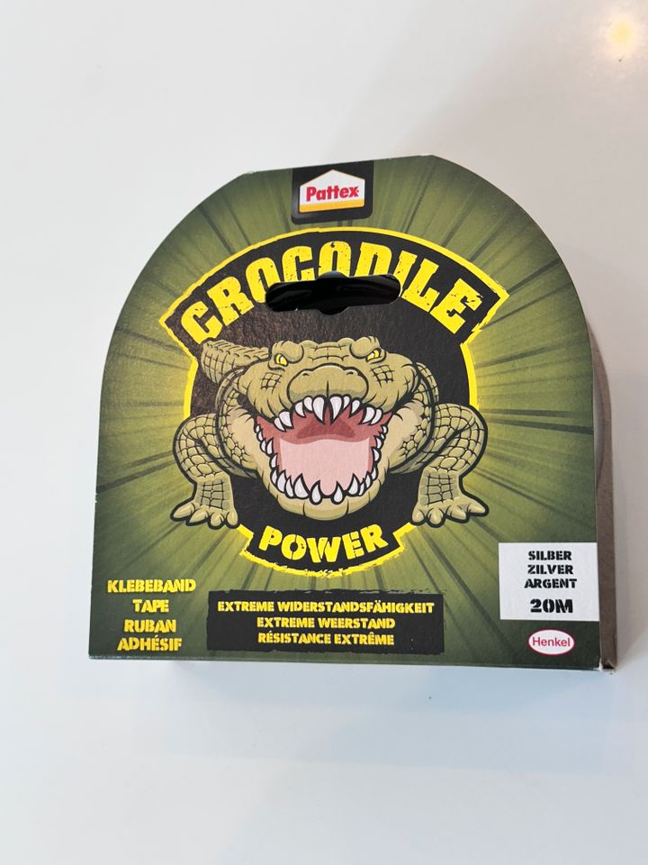 Pattex Crocodile Power Tape 2x20m 50mm silber (Gaffa, Panzertape) in Merzig