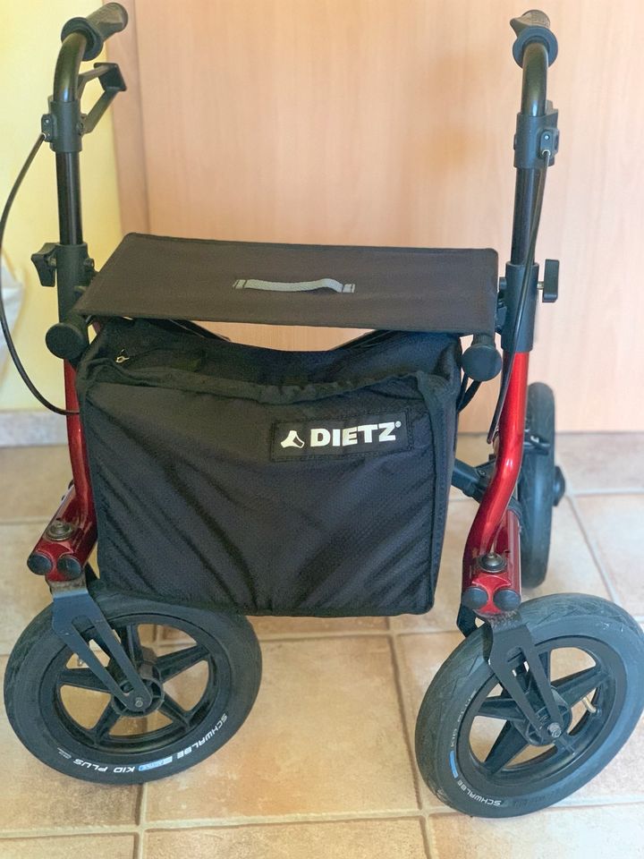 ROLLATOR DIETZ • TAiMA XC + mit großer Tasche + Luftreifen in Weimar