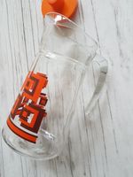 retro vintage Glas Kanne Saft Krug orange braun Hessen - Baunatal Vorschau
