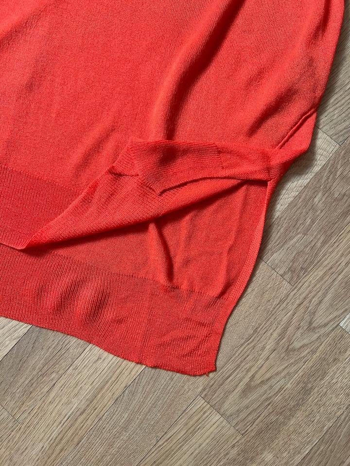 ZARA Knit dünner Feinstrick Pullover rot Sommer Longsleeve XL in Bad Homburg