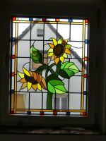 Ornamentfenster mit Sonnenblumen Rheinland-Pfalz - Gau-Algesheim Vorschau