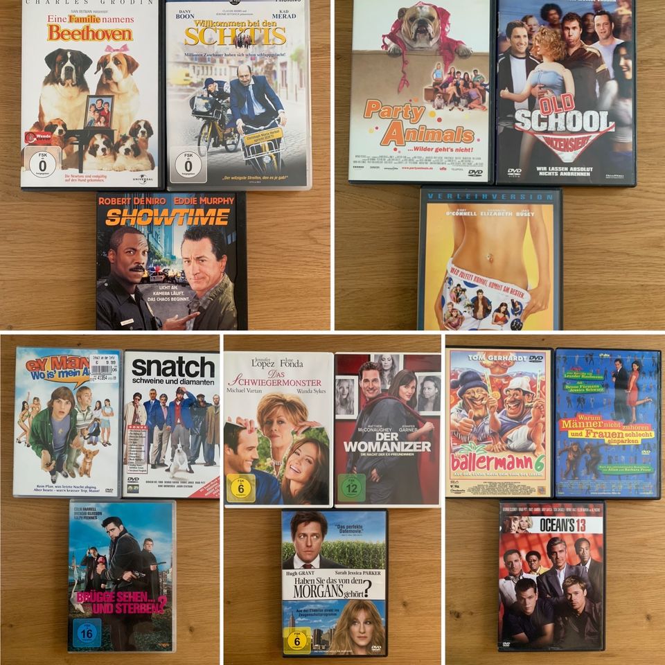 Komödien DVDs - Snatch Familie namens Beethoven Tomcats etc. in Böhmfeld