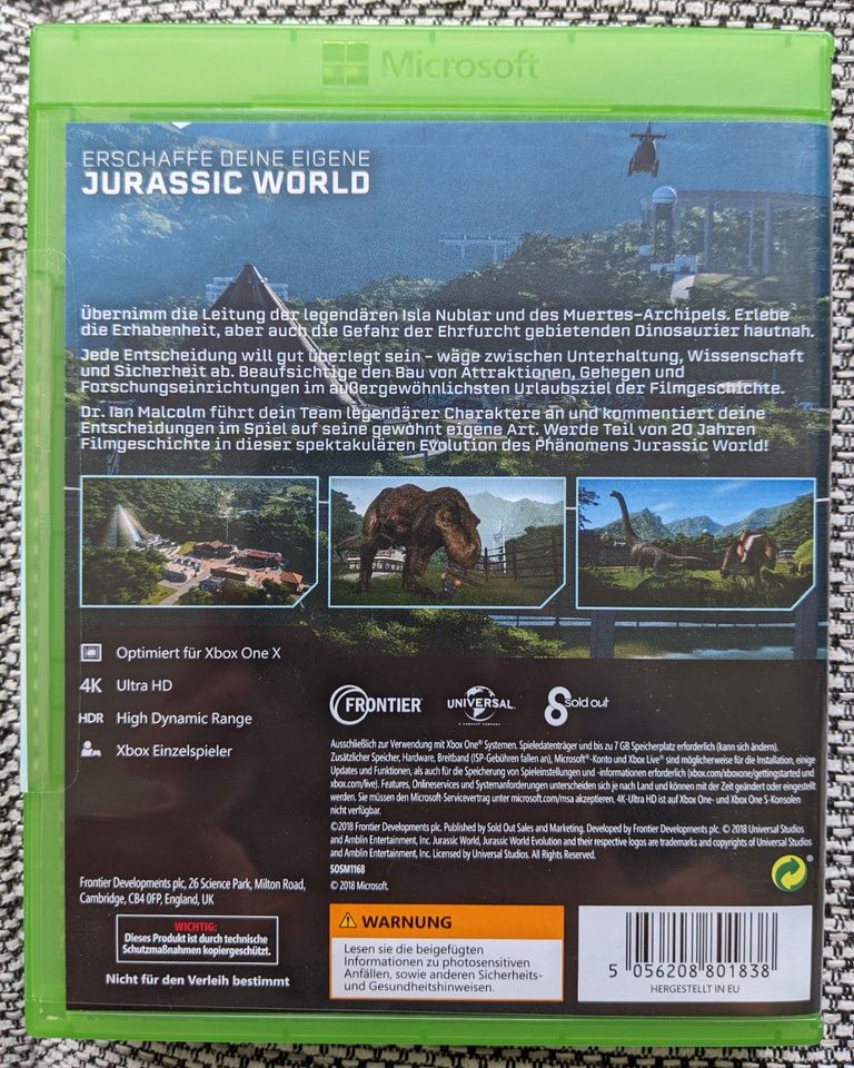 Jurassic World Evolution (Microsoft Xbox One, 2018) in Jülich