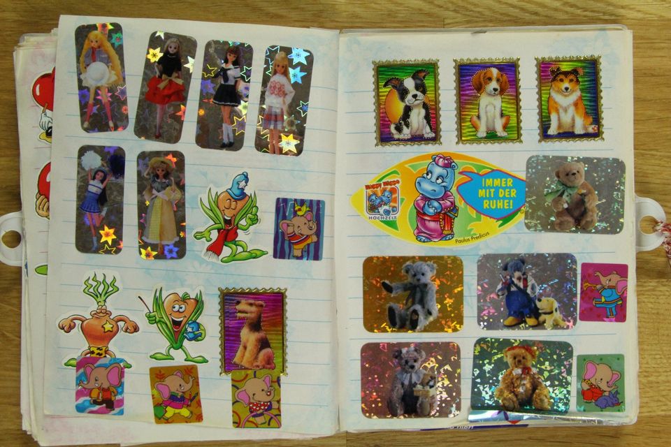 Sticker-album Sticker-sammlung 90er 90s Kindheit Aufkleber in Elze