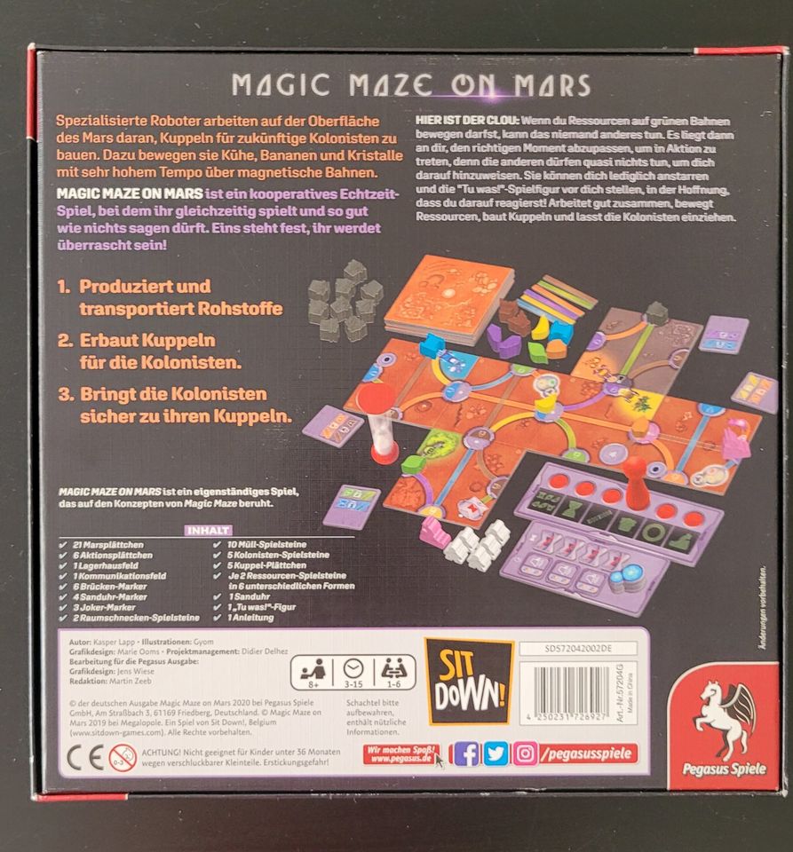 Magic Maze on Mars - TOP-Zustand - neuwertig in Versmold