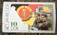 Briefmarke 40 Jahre DDR neu 10 Pf, 1989 Sachsen - Wilkau-Haßlau Vorschau