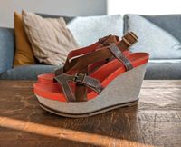 Marc O'Polo Keilabsatz Sandalen 38,5 Cognac braun orange Köln - Mülheim Vorschau