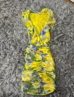 ZARA Kleid Blumenmuster Bunt Gelb Nordrhein-Westfalen - Ochtrup Vorschau