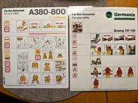 Konvolut 12 Stück Air Safety Cards Hessen - Bruchköbel Vorschau