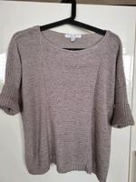 Strickpullover Garn Frühjahr Gr. S hellgrau Saarland - Überherrn Vorschau