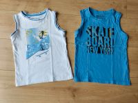 2 Tanktops Gr. 122 - Skater - blau - weiß Baden-Württemberg - Müllheim Vorschau