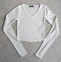 Pulli, Shirt langarm, langarm Crop Top - weiß - Gr. XXS Hessen - Riedstadt Vorschau