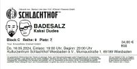 1x Badesalz (Sitzplatz) in WI, 16.5.24, 30 EUR (Online Ticket) Hessen - Dreieich Vorschau