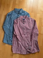 2x Tom Tailor Trachten-Hemden, Langarm, kariert, rot/blau, Gr.152 Bayern - Fürstenfeldbruck Vorschau