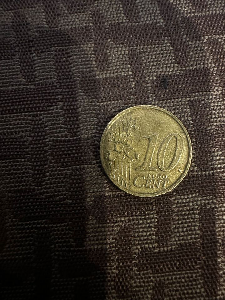 10 Cent Münze Belgien 2001 in Barßel