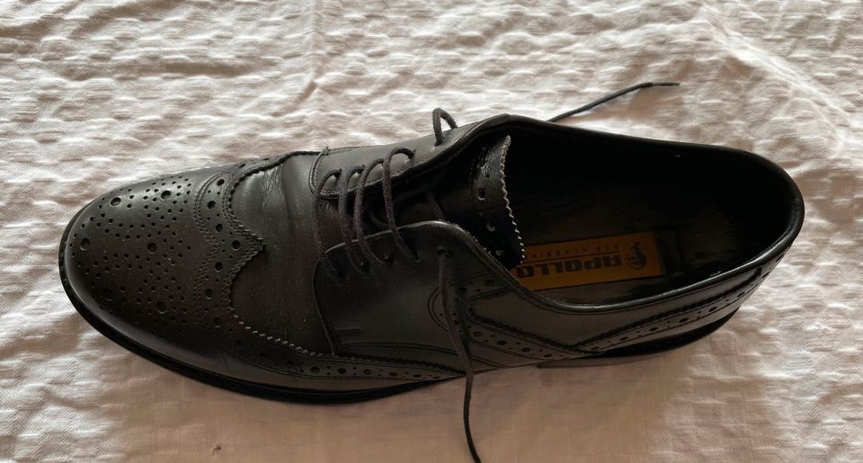 Budapester Komplett überarbeitet Apollo Leder Schuhe schwarz 41,5 in Bergtheim (Unterfranken)