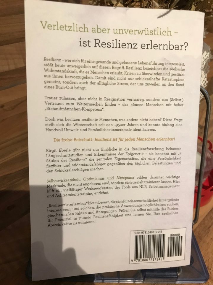 Buch "Resilienz ist erlernbar" Birgit Eberle in Langensendelbach