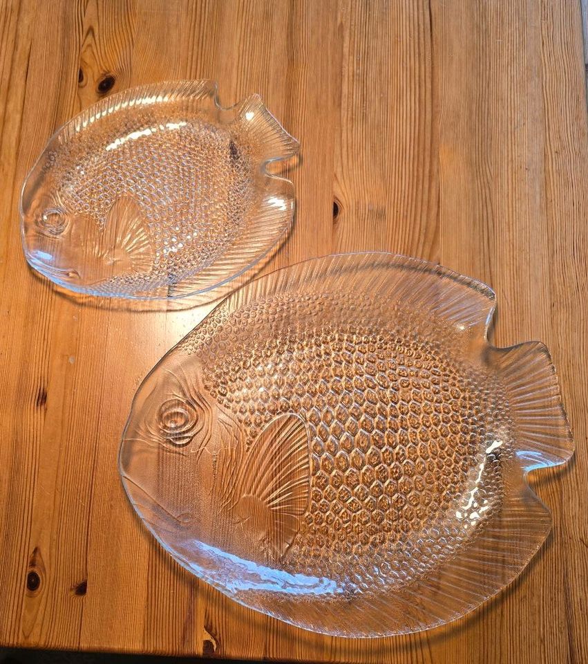 2 Fischplatten aus Glas in Wuppertal