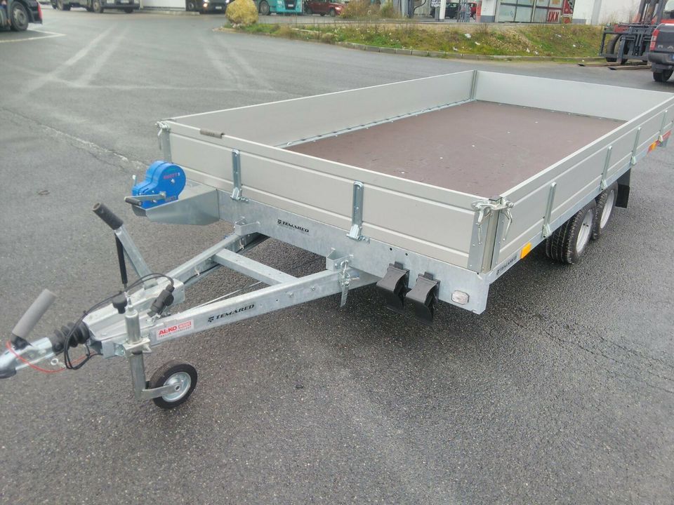 PKW-Anhänger 401x201x30cm 2700 kg kippbar Seilwinde 274020 in