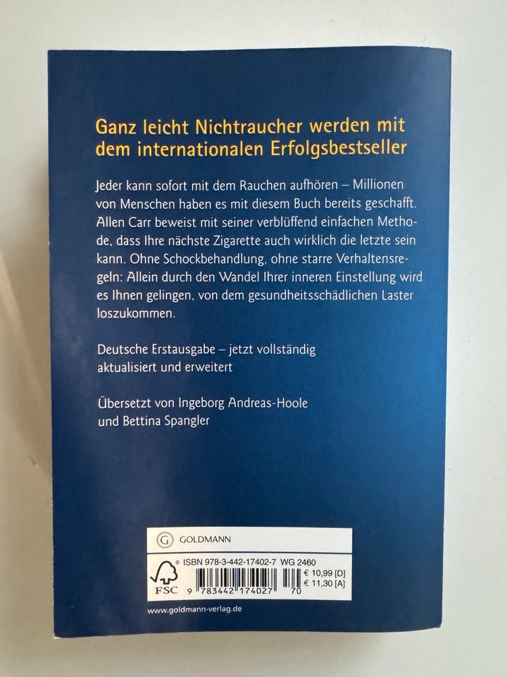 Buch „endlich Nichtraucher“ in Hohenroda