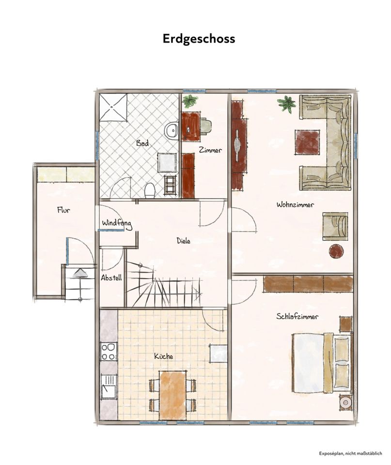 Einfamilienhaus mit Garten und Scheune in Bleicherode