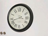 Große Wanduhr Uhr Bahnhof Stil schwarz  60 cm Bayern - Landshut Vorschau
