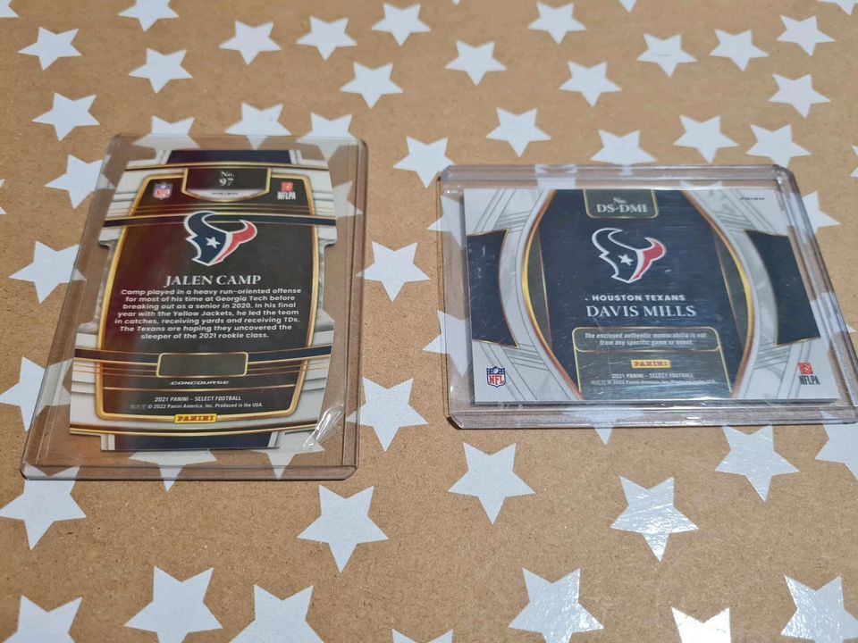 Panini NFL Select 2021 Housten Texans Mills Patch Die Cut Prizm in Haldensleben